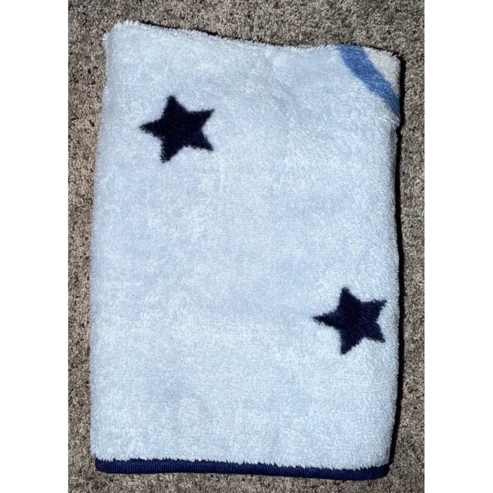 Parent's Choice Blue Baby Blanket Airplane Helicopter Car Stars Clouds 30